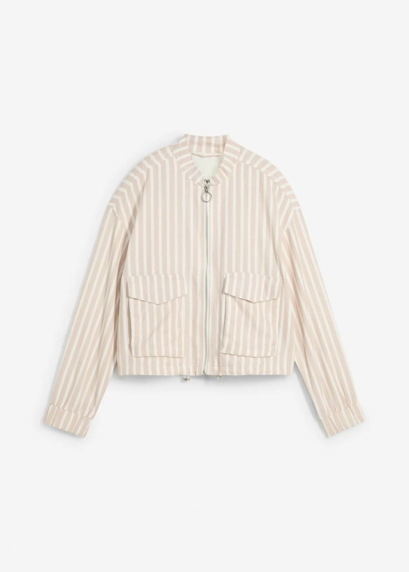 Chaqueta bomber con aspecto de lino Mujer Chaquetas Y Abrigos