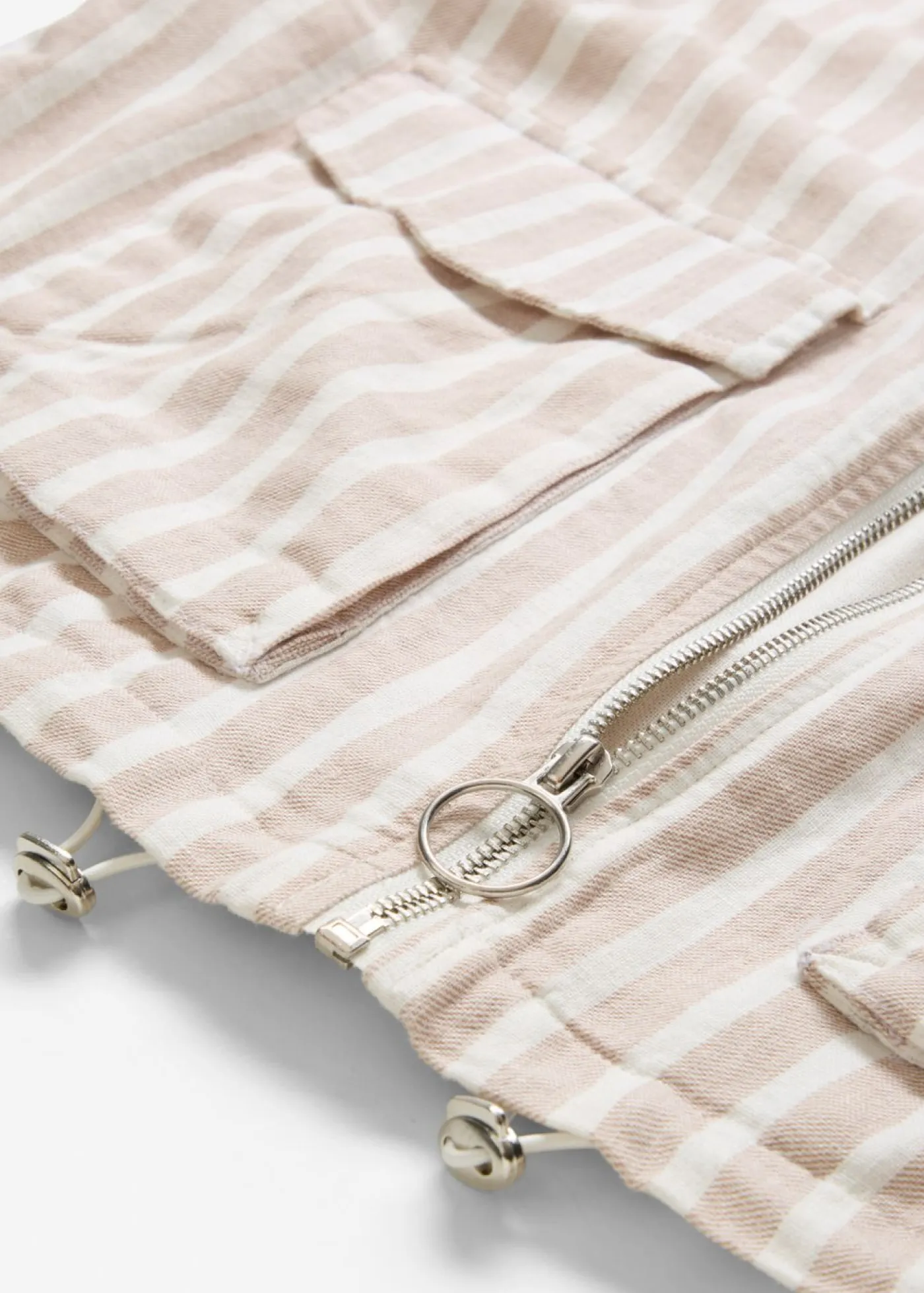 Chaqueta bomber con aspecto de lino Mujer Chaquetas Y Abrigos