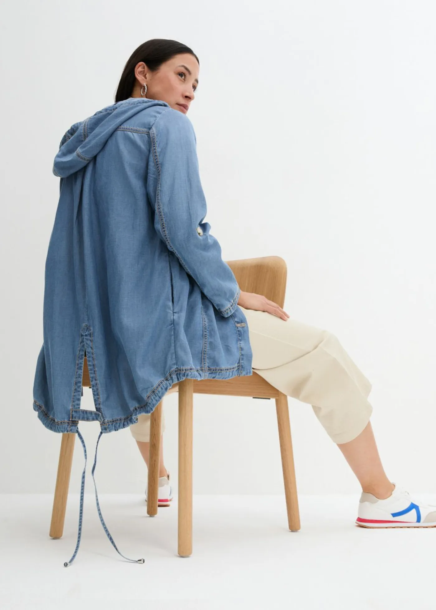 Best Chaqueta camisera con lino refrescante Mujer Chaquetas Y Abrigos