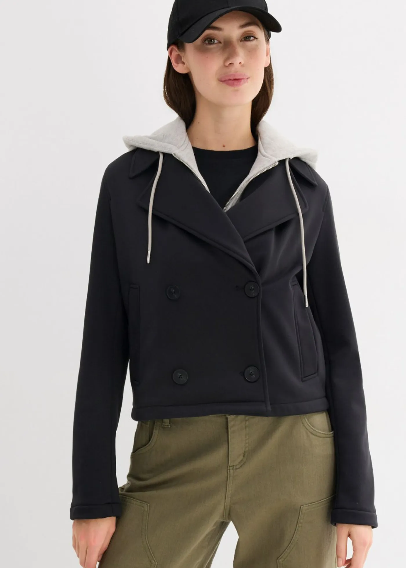 Outlet Chaqueta con capucha desmontable Mujer Chaquetas Y Abrigos