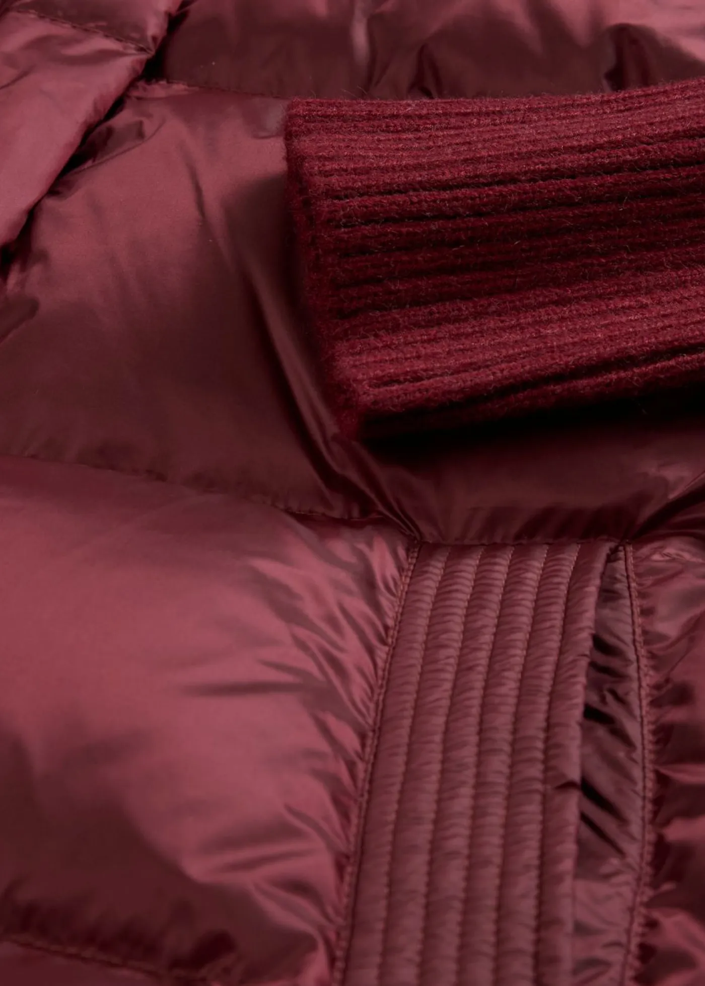 Best Chaqueta con plumón reciclado y mangas de punto Mujer Premium|Chaquetas Y Abrigos