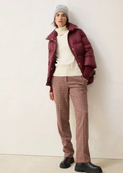 Best Chaqueta con plumón reciclado y mangas de punto Mujer Premium|Chaquetas Y Abrigos