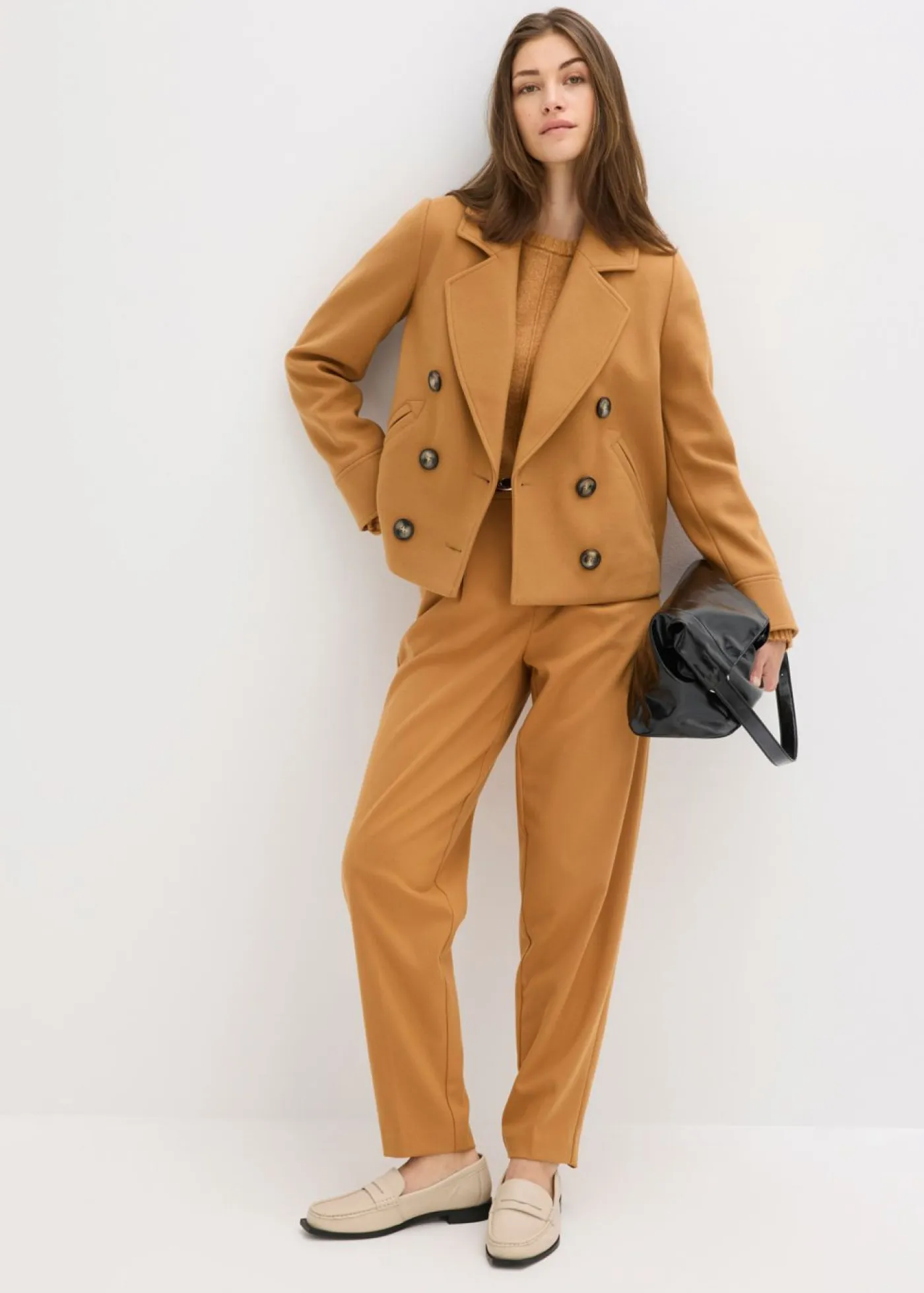 Online Chaqueta corta con aspecto de lana Mujer Chaquetas Y Abrigos