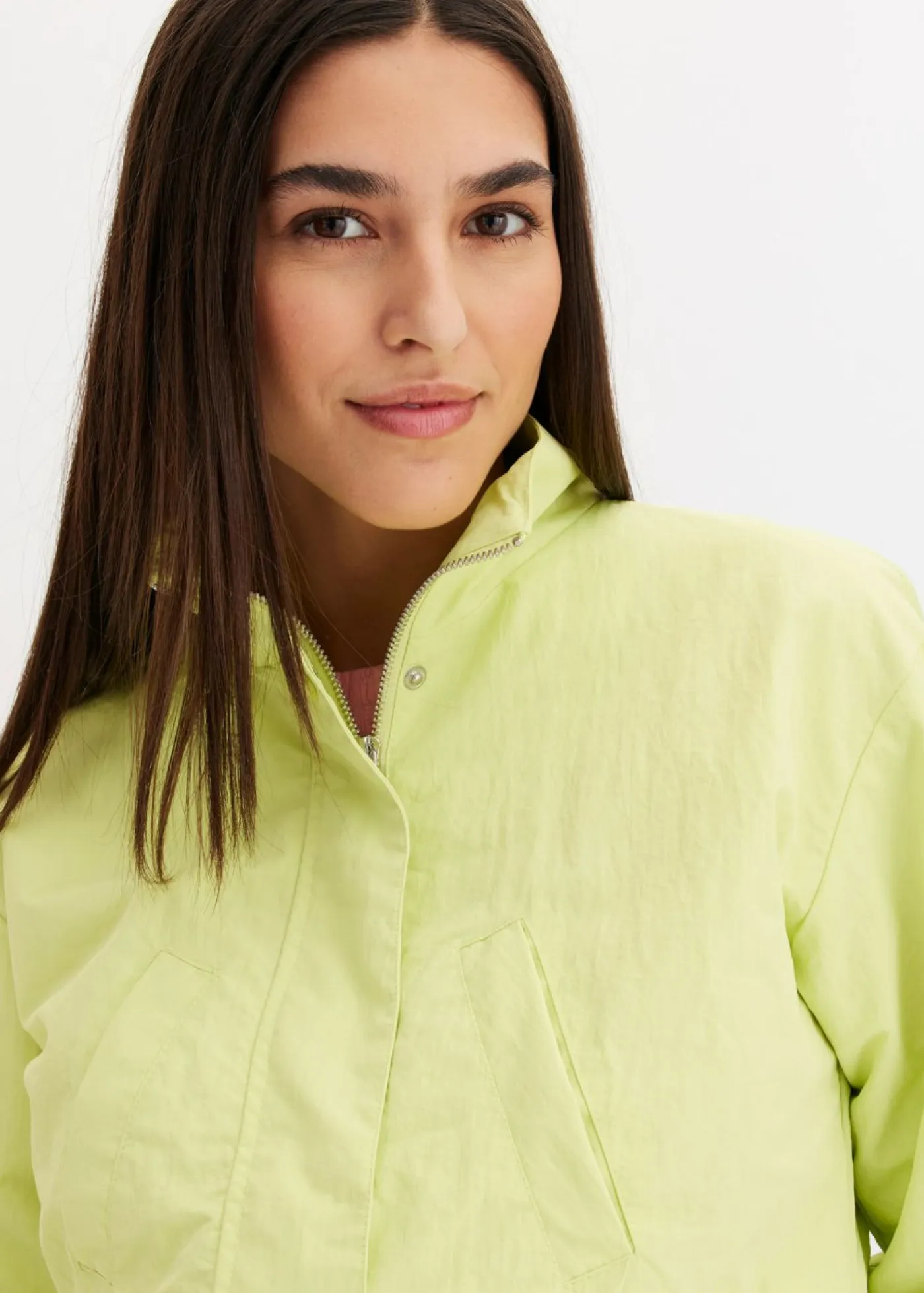 Hot Chaqueta corta con cordón ajustable en la cintura Mujer Chaquetas Y Abrigos