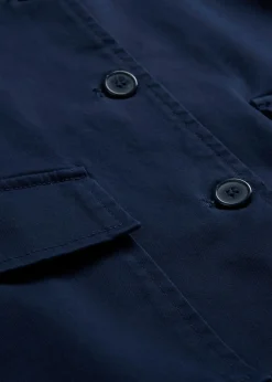 Chaqueta corta de entretiempo de mezcla de algodón orgánico elástico Mujer Esenciales|Chaquetas Y Abrigos