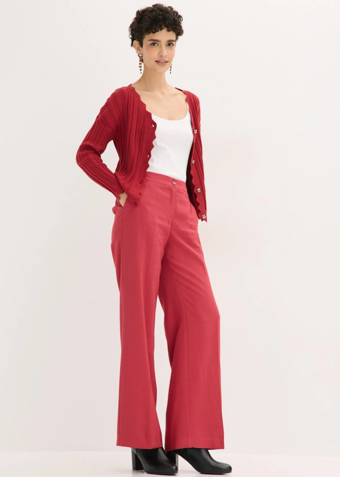 Best Chaqueta corta de punto ajour Mujer Jerséis|Novedades