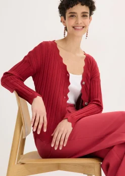 Best Chaqueta corta de punto ajour Mujer Jerséis|Novedades