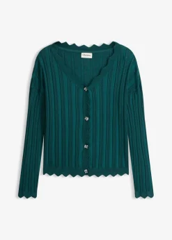 Discount Chaqueta corta de punto ajour Mujer Jerséis|Novedades