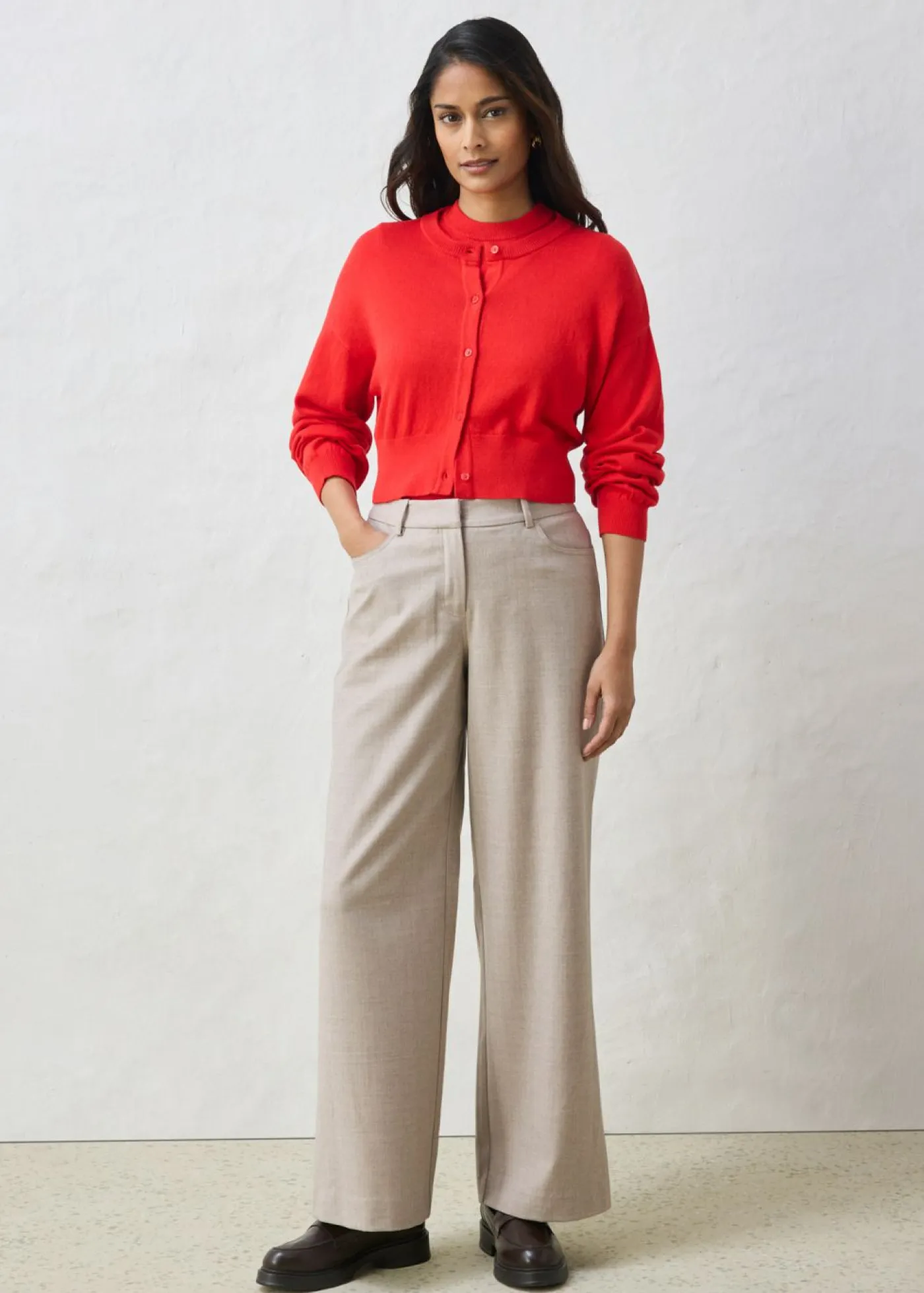 Sale Chaqueta corta de punto con contenido de seda Mujer Premium|Jerséis
