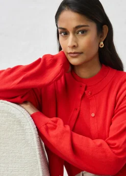 Sale Chaqueta corta de punto con contenido de seda Mujer Premium|Jerséis