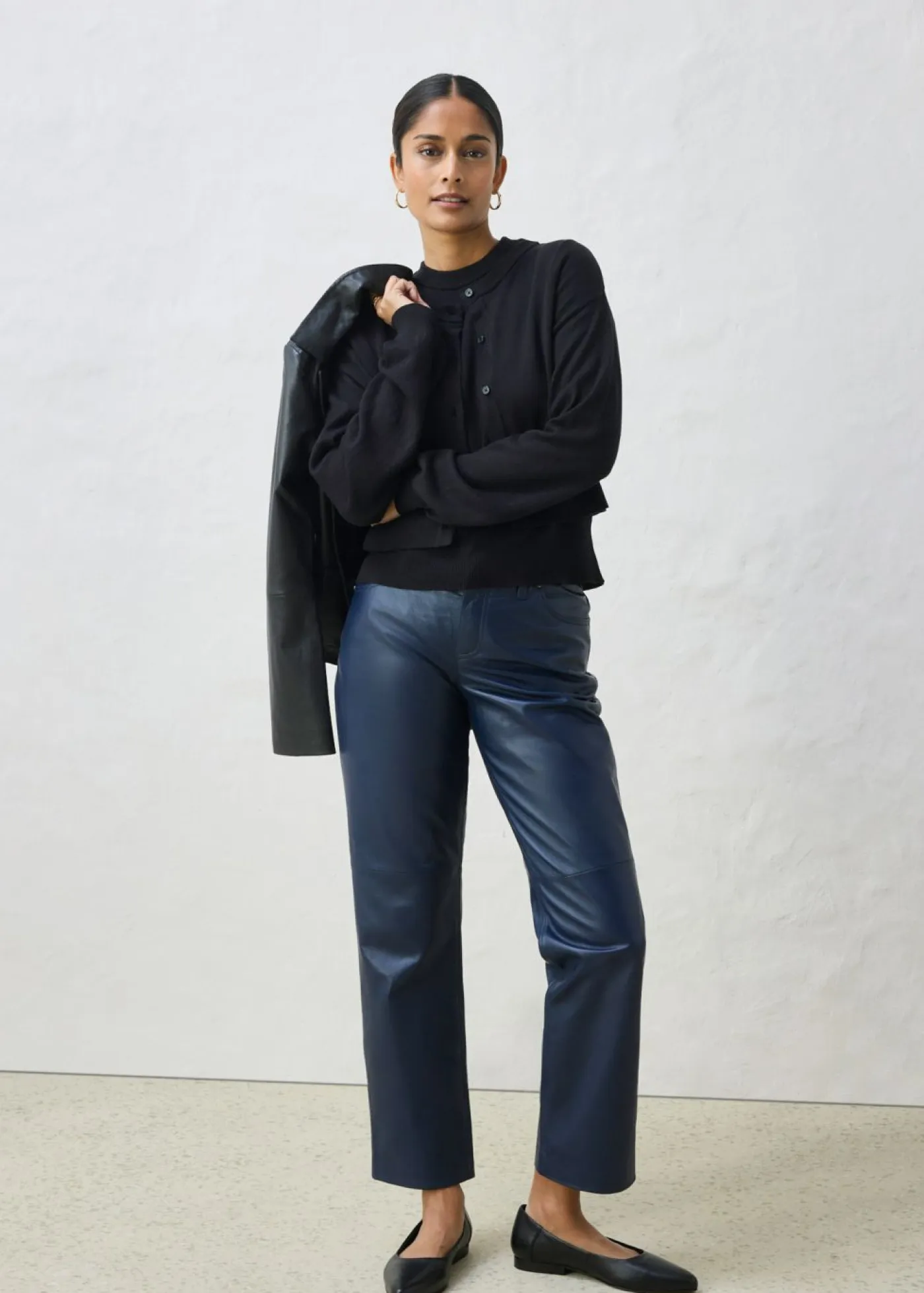 Outlet Chaqueta corta de punto con contenido de seda Mujer Premium|Jerséis