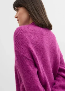 Online Chaqueta corta de punto grueso con corte holgado Mujer Jerséis|Ropa De Punto