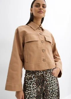 Hot Chaqueta corta de sarga Mujer Chaquetas Y Abrigos
