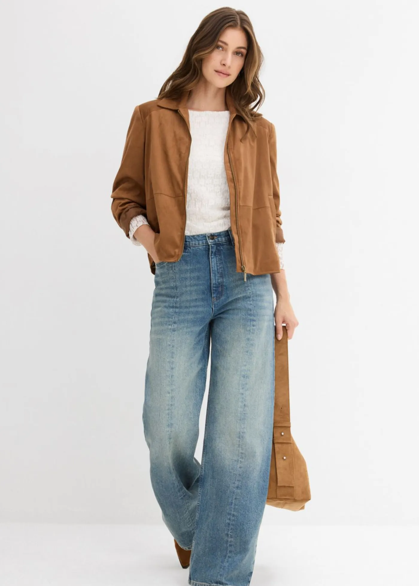 Online Chaqueta de ante sintético Mujer Chaquetas Y Abrigos