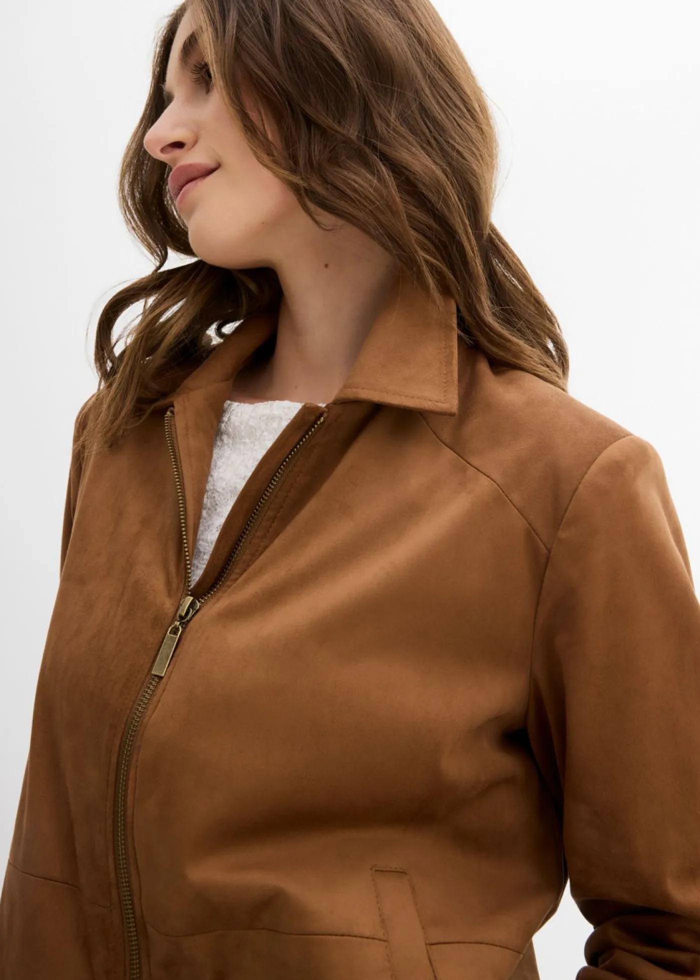 Online Chaqueta de ante sintético Mujer Chaquetas Y Abrigos