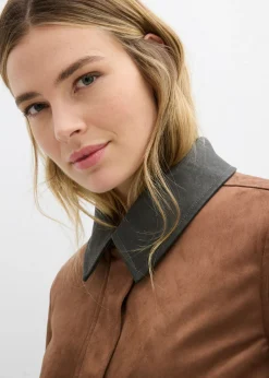 Discount Chaqueta de ante sintético Mujer Chaquetas Y Abrigos|Novedades