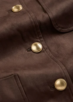 Online Chaqueta de ante sintético Mujer Chaquetas Y Abrigos