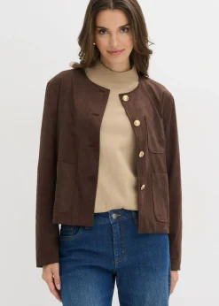 Online Chaqueta de ante sintético Mujer Chaquetas Y Abrigos