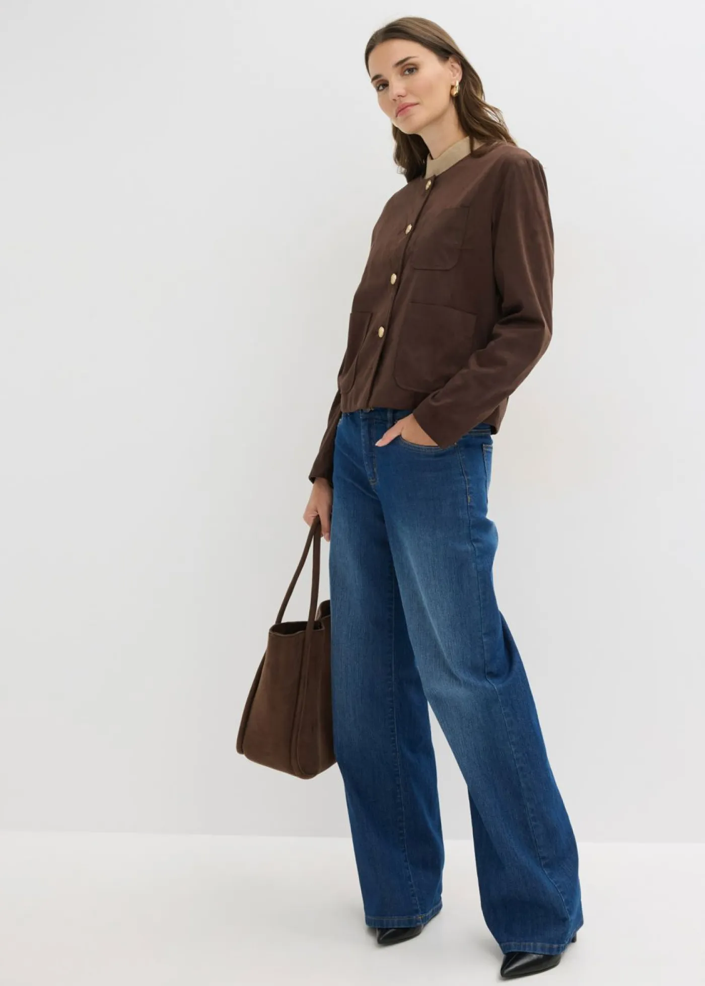 Online Chaqueta de ante sintético Mujer Chaquetas Y Abrigos