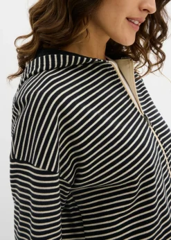 Online Chaqueta de chándal a rayas de mezcla de algodón Mujer Ropa Cómoda