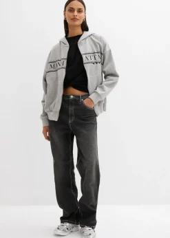 Sale Chaqueta de chándal ancha con capucha de algodón orgánico puro Mujer Ropa Cómoda