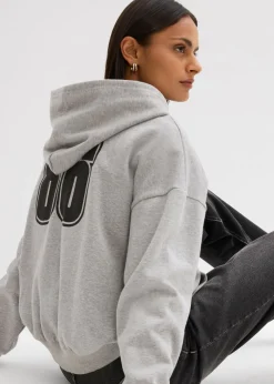 Sale Chaqueta de chándal ancha con capucha de algodón orgánico puro Mujer Ropa Cómoda