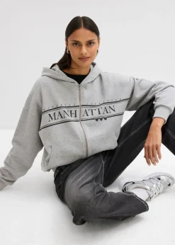 Sale Chaqueta de chándal ancha con capucha de algodón orgánico puro Mujer Ropa Cómoda