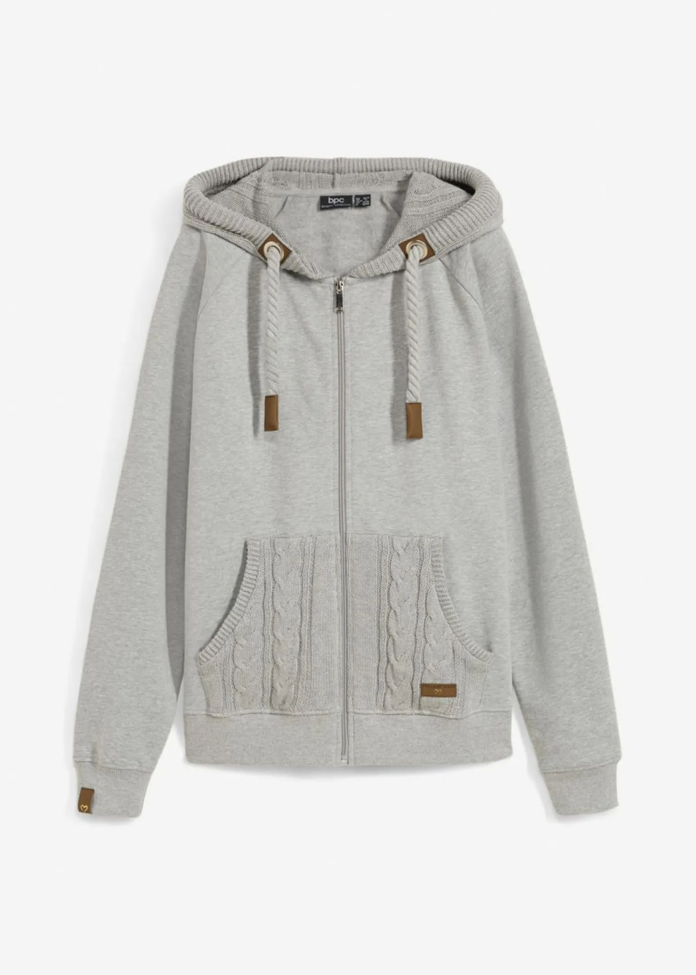 New Chaqueta de chándal con capucha de punto y bolsillo Mujer Ropa Cómoda