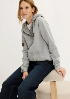 New Chaqueta de chándal con capucha de punto y bolsillo Mujer Ropa Cómoda