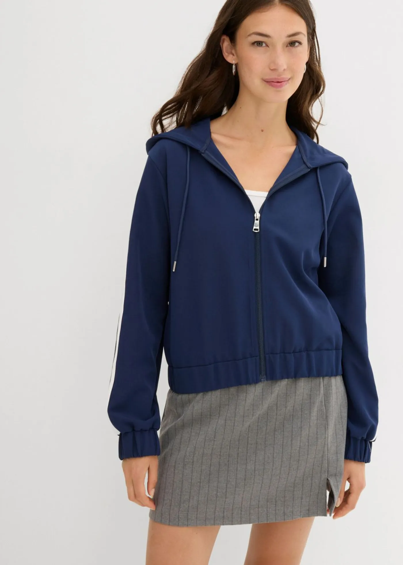 Discount Chaqueta de chándal con raya deportiva Mujer Chaquetas Y Abrigos