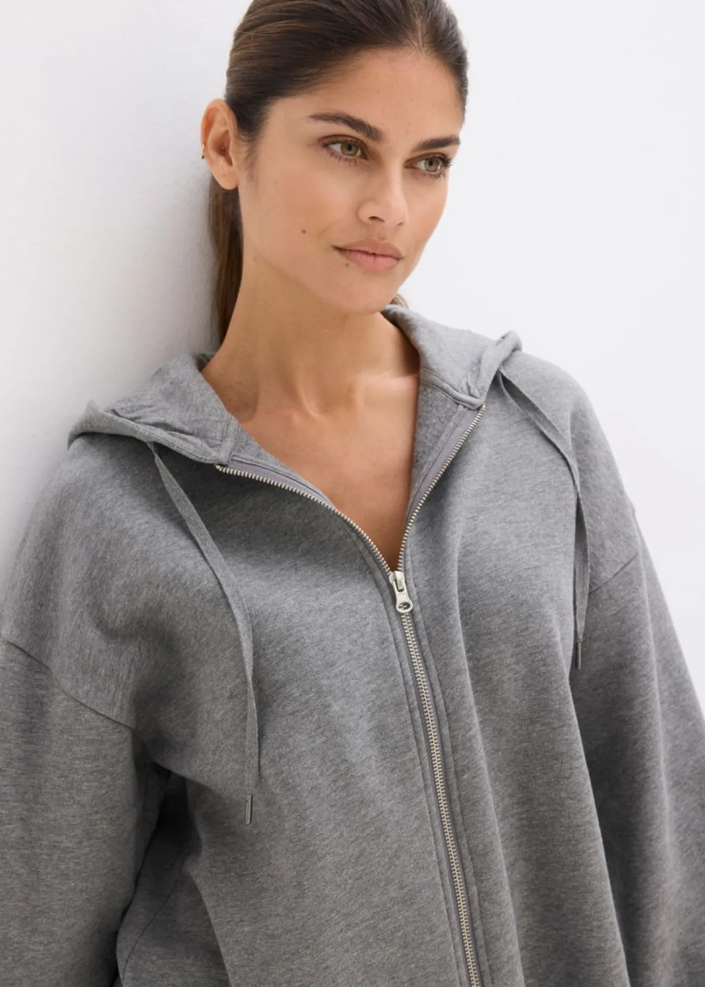 Outlet Chaqueta de chándal de algodón orgánico puro Mujer Básicos|Ropa Cómoda