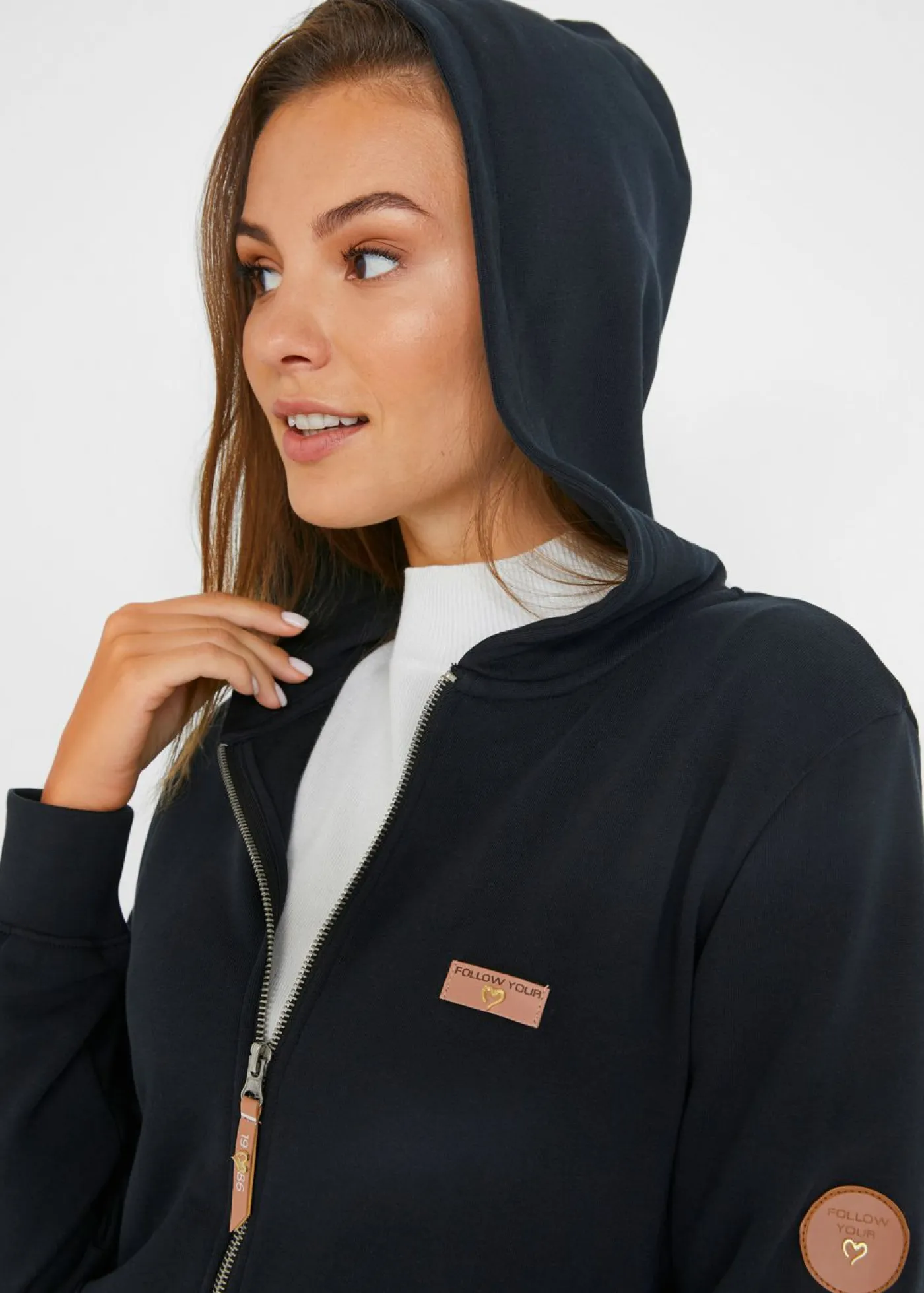 Best Chaqueta de chándal de algodón puro con capucha Mujer Ropa Cómoda
