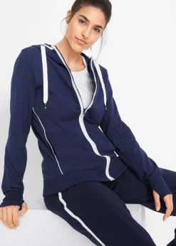 Discount Chaqueta de chándal elástica con algodón Mujer Ropa Cómoda