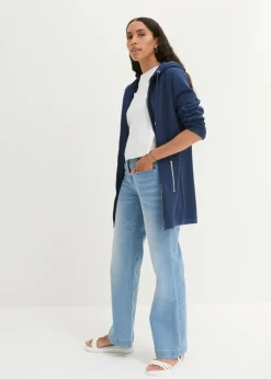 Discount Chaqueta de chándal larga con bolsillos con cremallera Mujer Ropa Cómoda