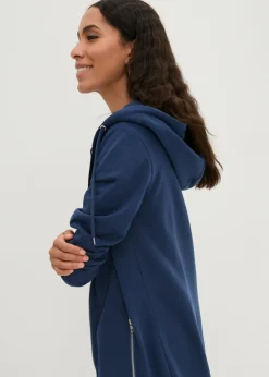 Discount Chaqueta de chándal larga con bolsillos con cremallera Mujer Ropa Cómoda