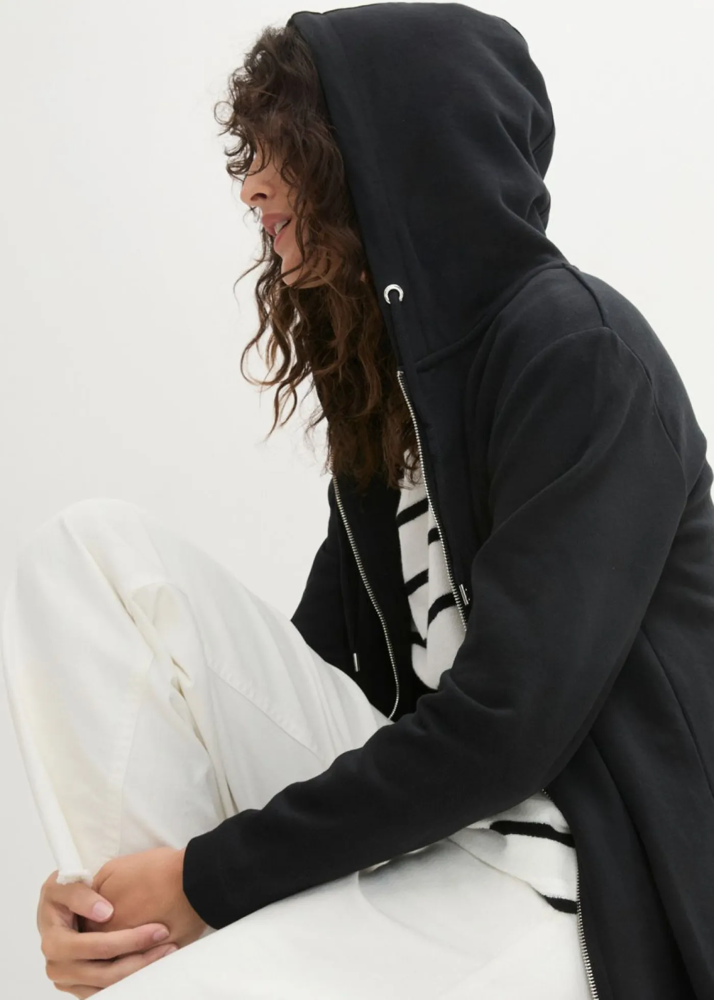 New Chaqueta de chándal larga con bolsillos con cremallera Mujer Ropa Cómoda