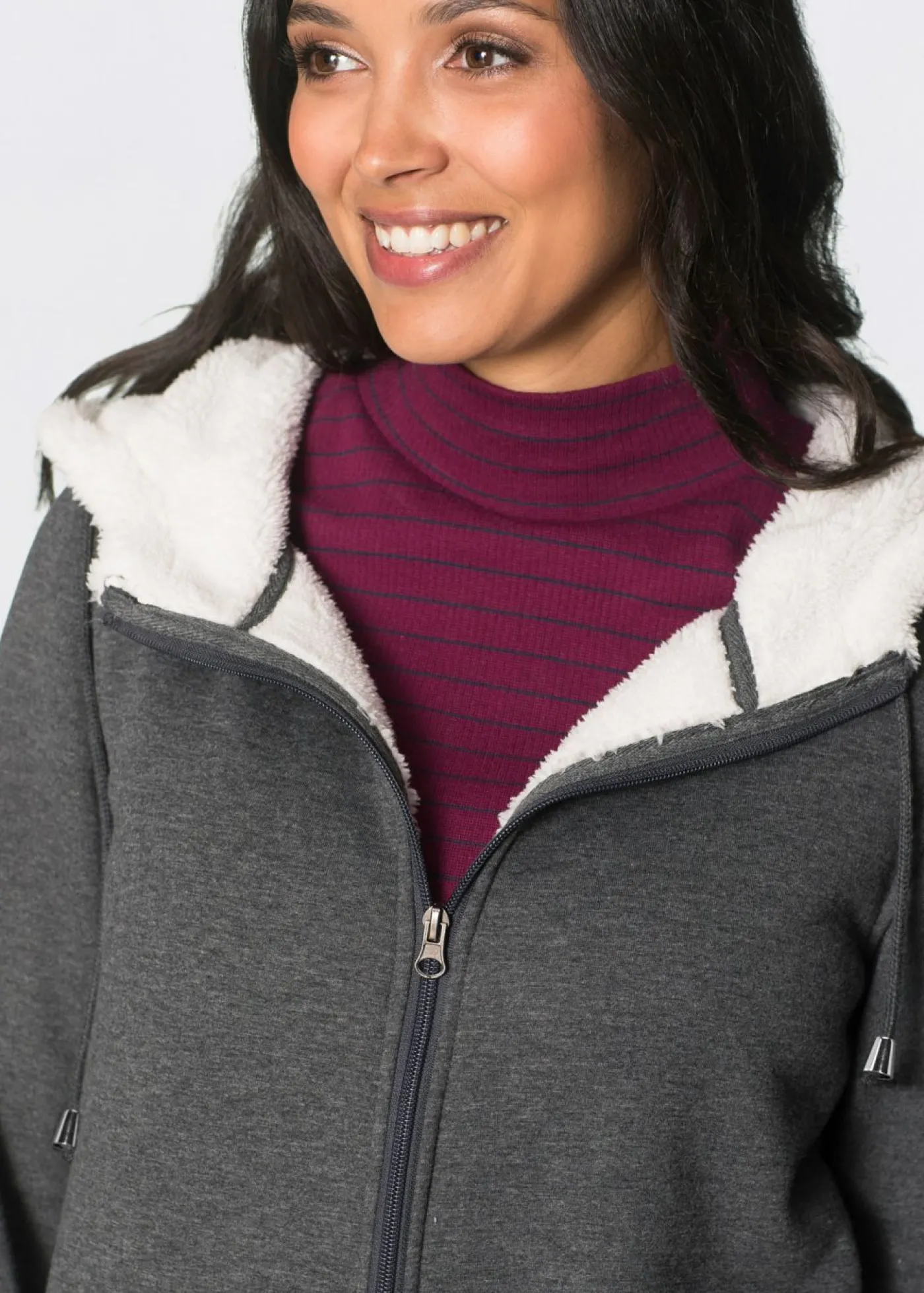 Best Chaqueta de chándal premamá y de porteo, 3 en 1, con interior esponjoso Mujer Premamá