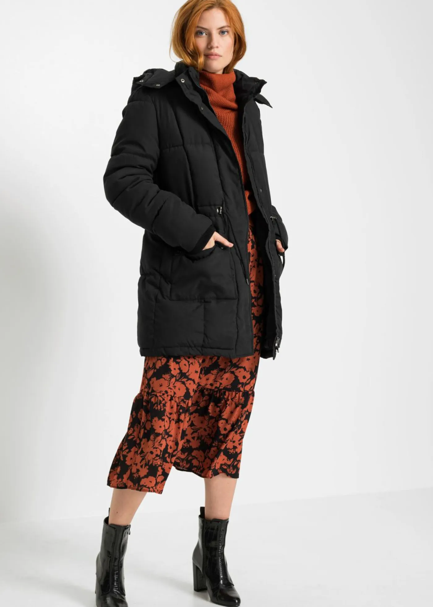 Best Chaqueta de invierno con cintura ajustable Mujer Chaquetas Y Abrigos