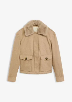 Best Chaqueta de invierno con aspecto de lana Mujer Chaquetas Y Abrigos
