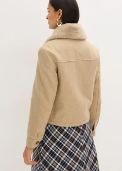 Best Chaqueta de invierno con aspecto de lana Mujer Chaquetas Y Abrigos