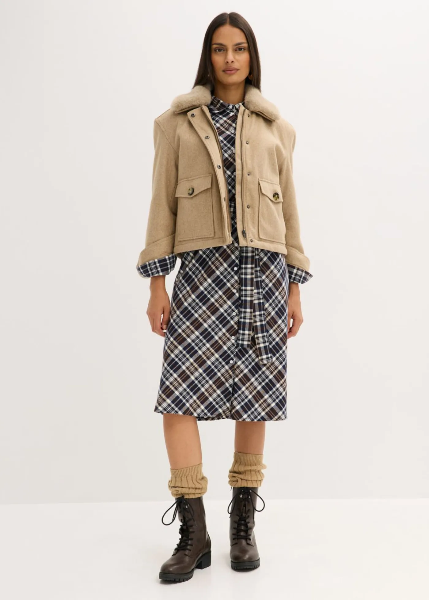 Best Chaqueta de invierno con aspecto de lana Mujer Chaquetas Y Abrigos