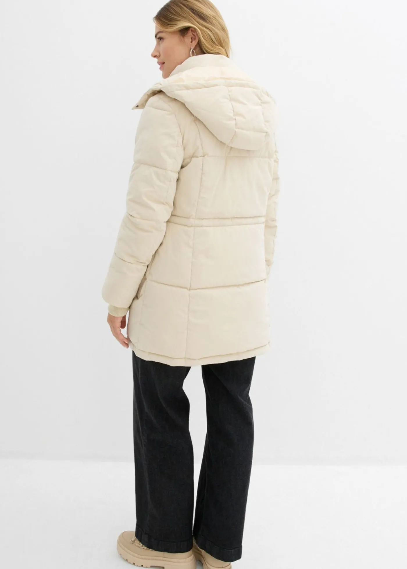 Clearance Chaqueta de invierno con cintura ajustable Mujer Chaquetas Y Abrigos