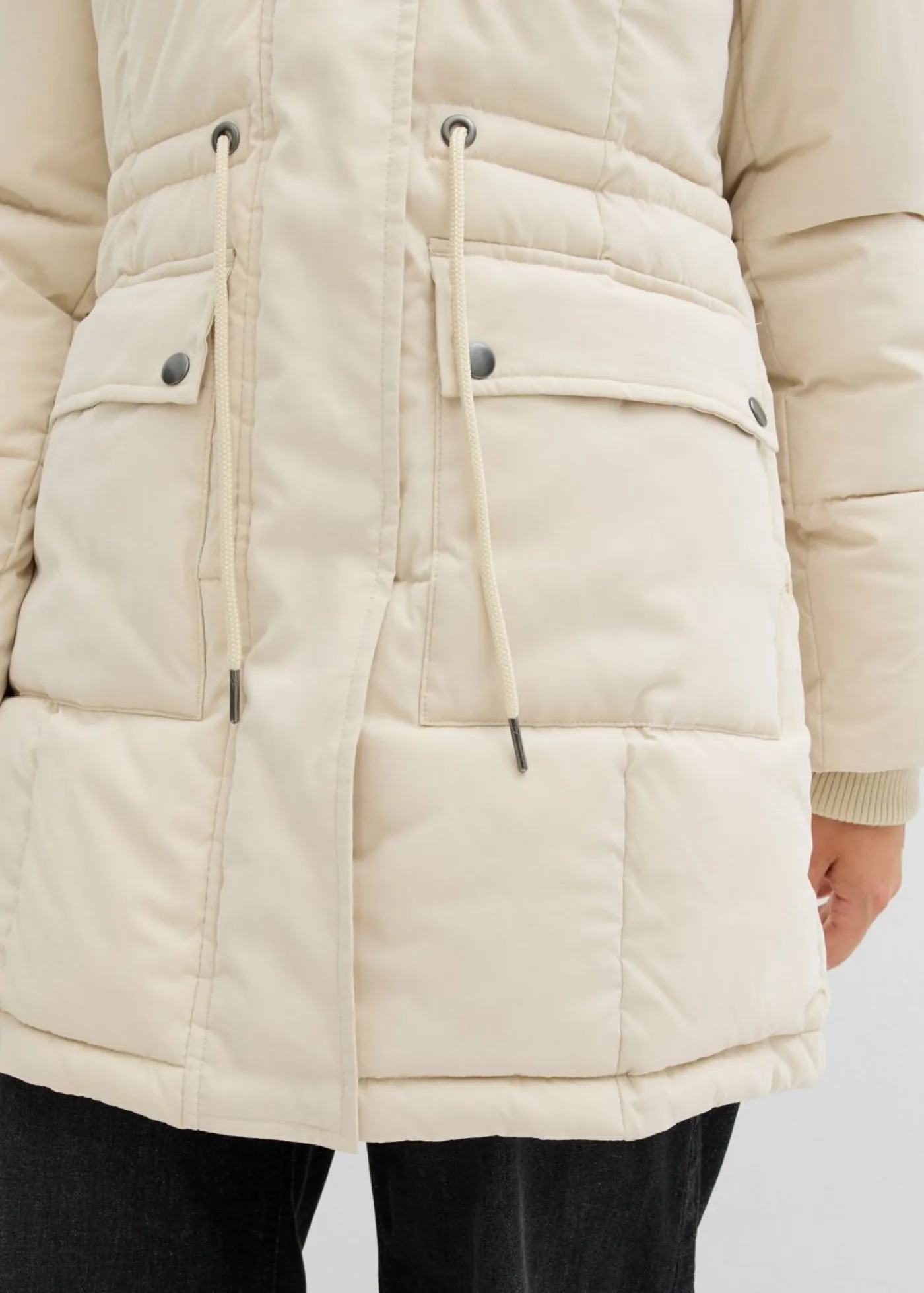 Clearance Chaqueta de invierno con cintura ajustable Mujer Chaquetas Y Abrigos
