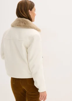 Discount Chaqueta de invierno con aspecto de lana Mujer Chaquetas Y Abrigos