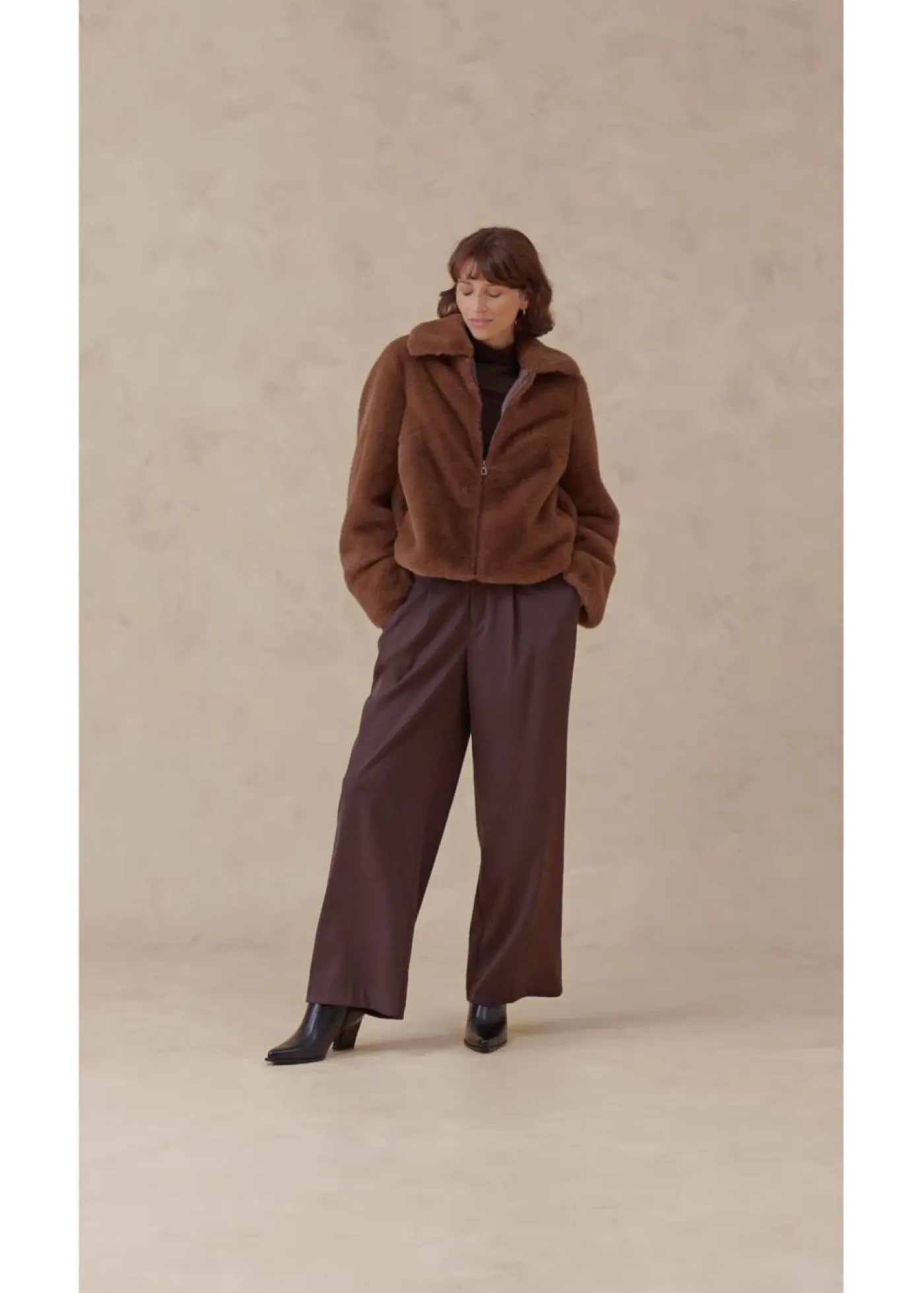 Clearance Chaqueta de pelo sintético Mujer Chaquetas Y Abrigos