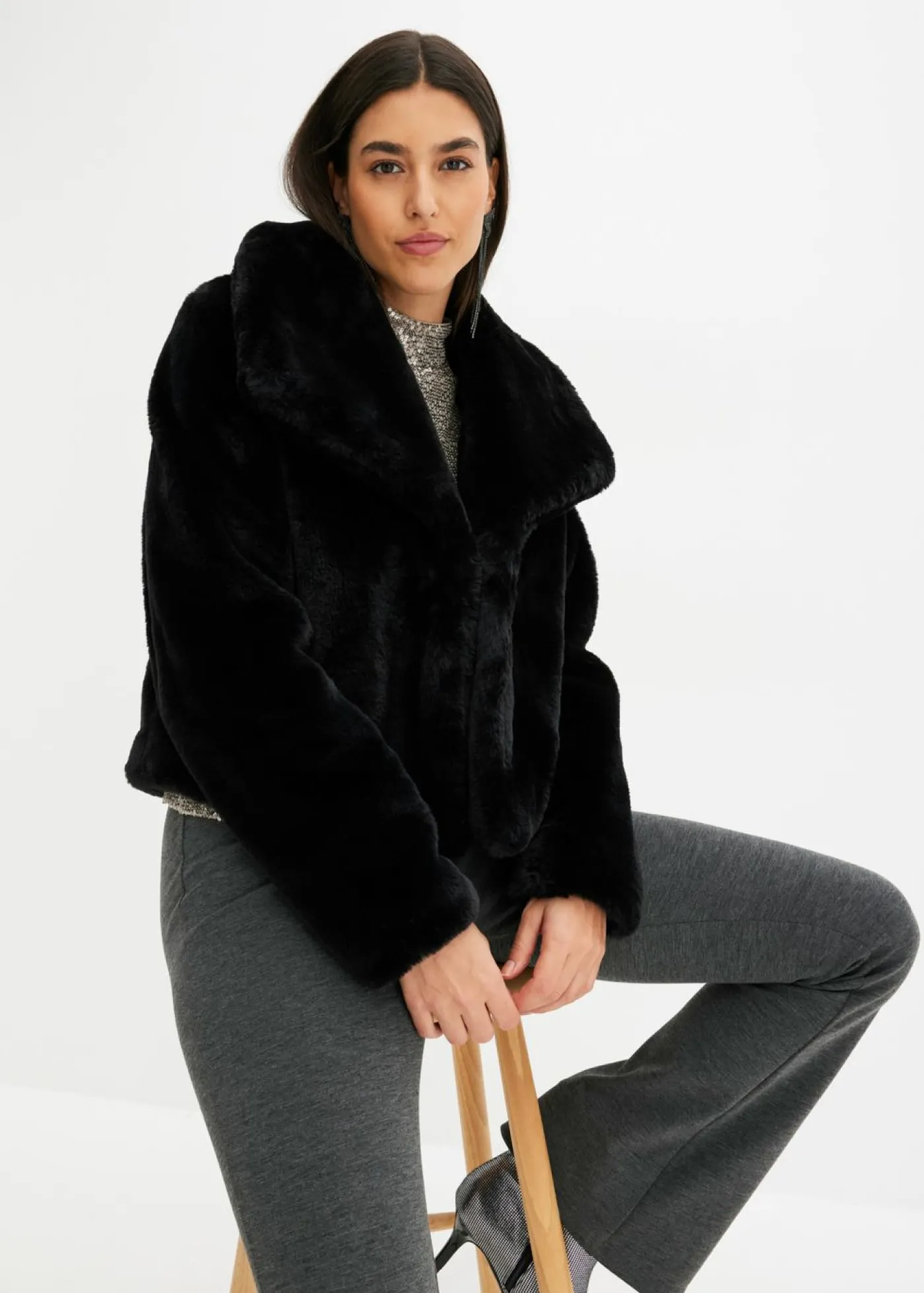 Online Chaqueta de pelo sintético Mujer Chaquetas Y Abrigos
