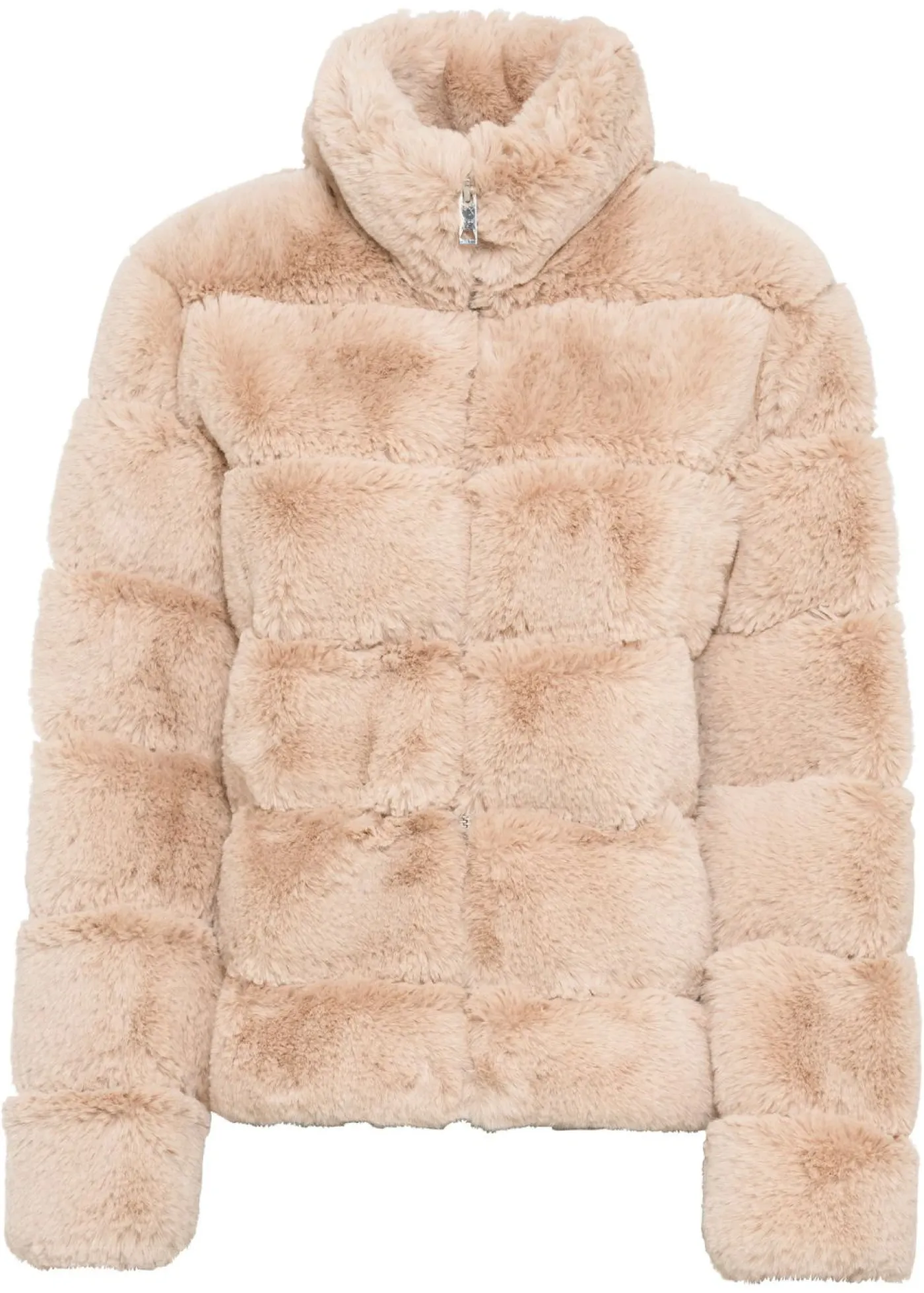 Outlet Chaqueta de pelo sintético con cremallera Mujer Chaquetas Y Abrigos