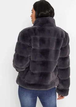 Discount Chaqueta de pelo sintético con cremallera Mujer Chaquetas Y Abrigos