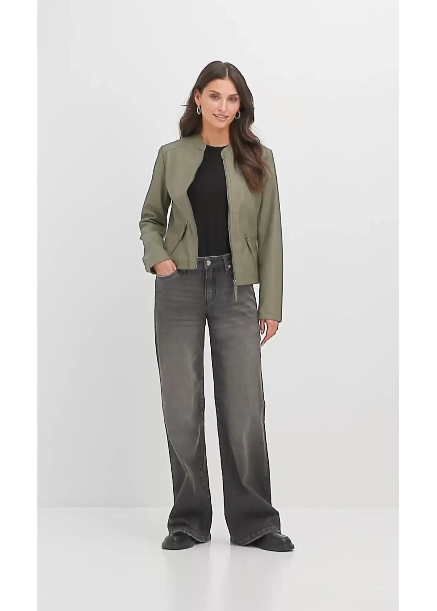 Best Chaqueta de piel sintética de viscosa pura Mujer Chaquetas Y Abrigos