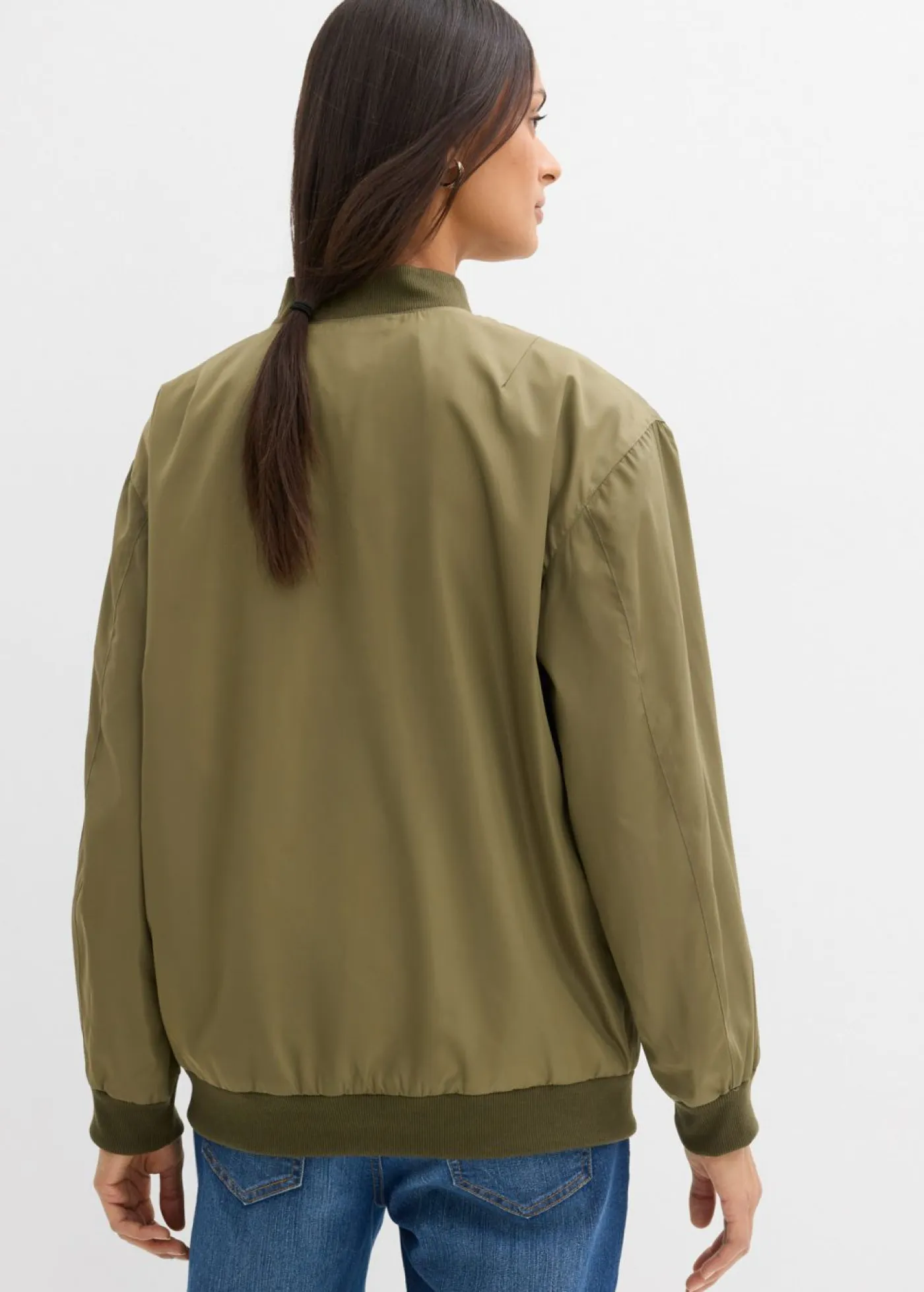 Outlet Chaqueta de piloto ancha con forro de leopardo Mujer Chaquetas Y Abrigos